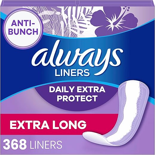 Always Xtra Protection Panty Liners, Unscented, 92 Count