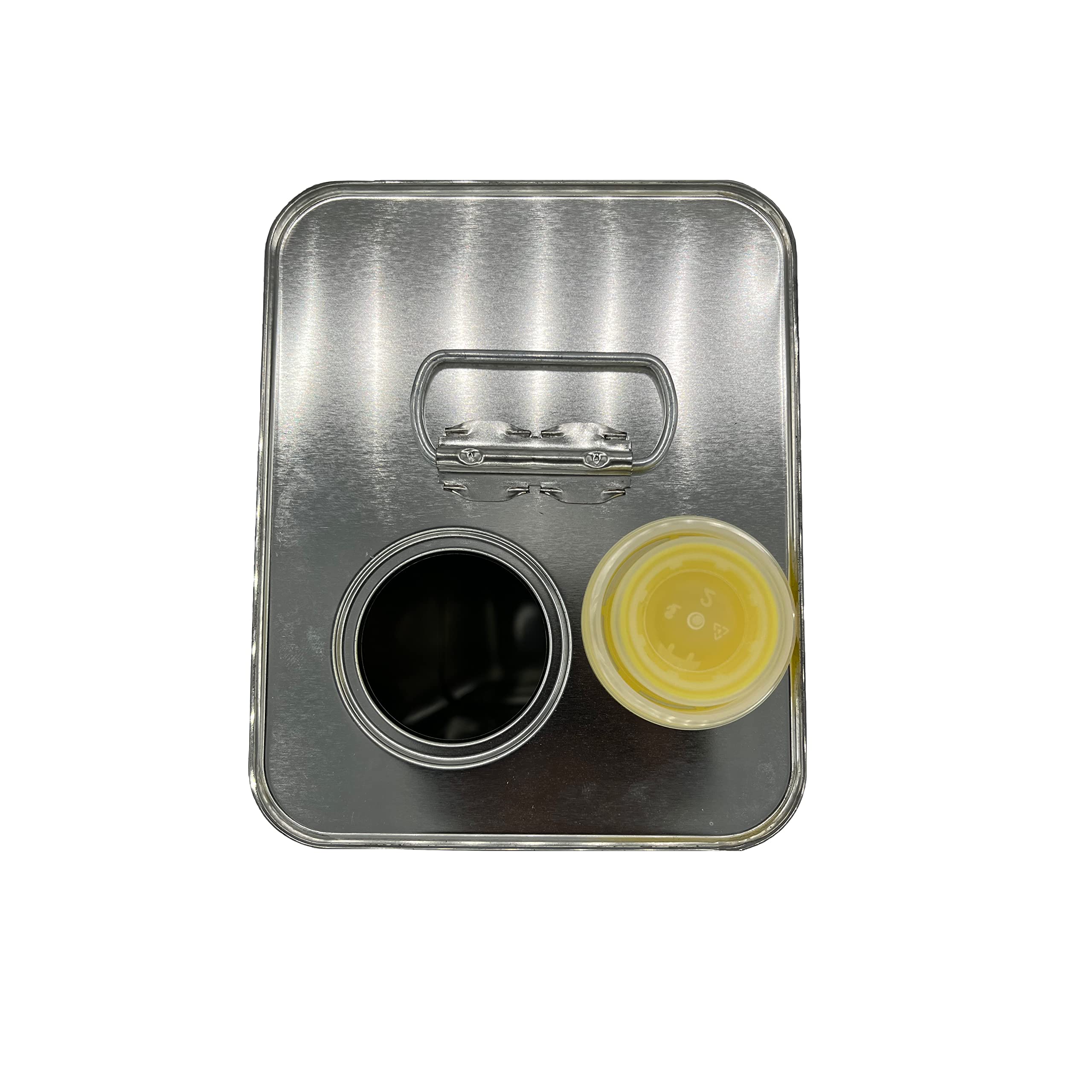 x12 Lattina Latta in Metallo per Olio Contenitore 5lt con Tappo e Maniglia