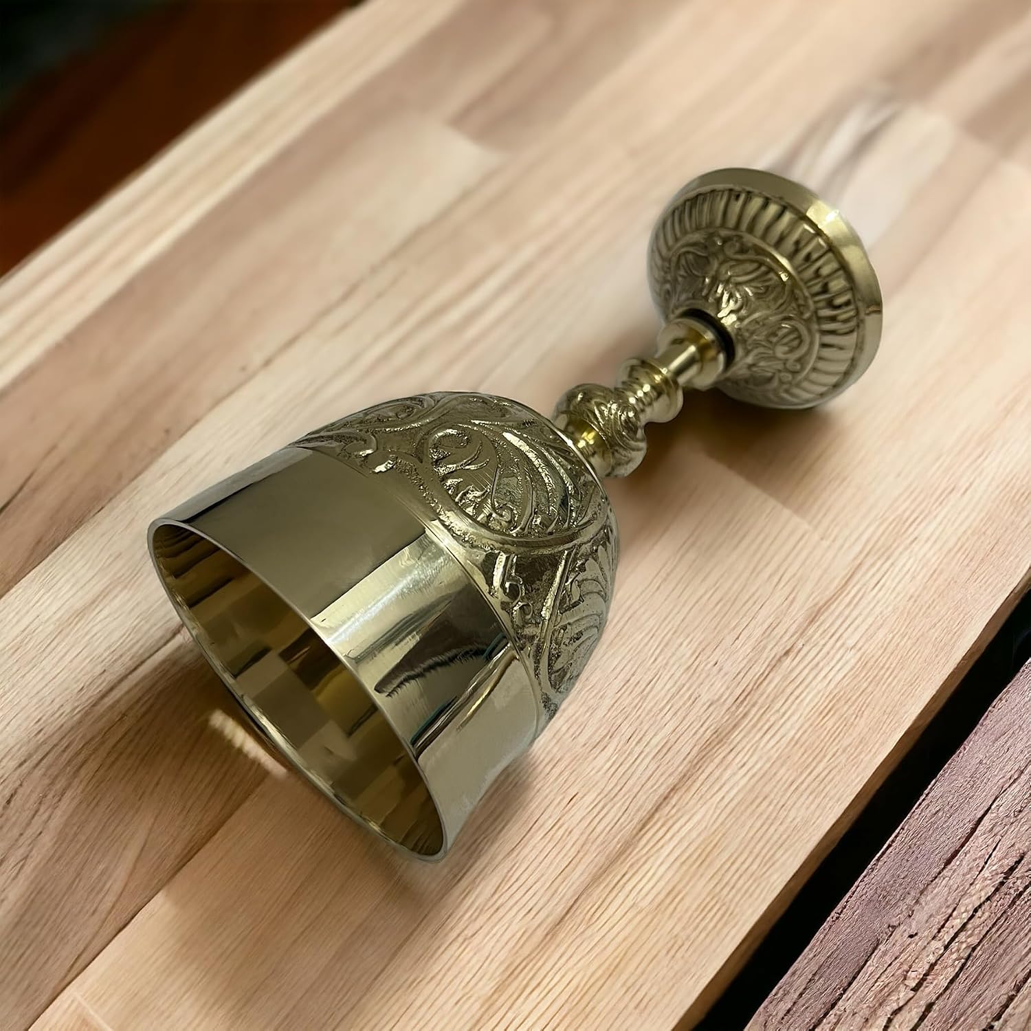 Brass Wine Goblet - Vintage Gothic Goblet for Rituals, Vintage Elegant Style Chalice Goblet