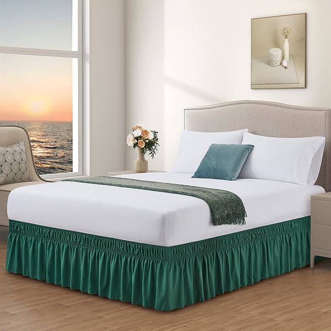 DengChao 14 Inch Drop Dust Ruffle Brushed Microfiber Dark