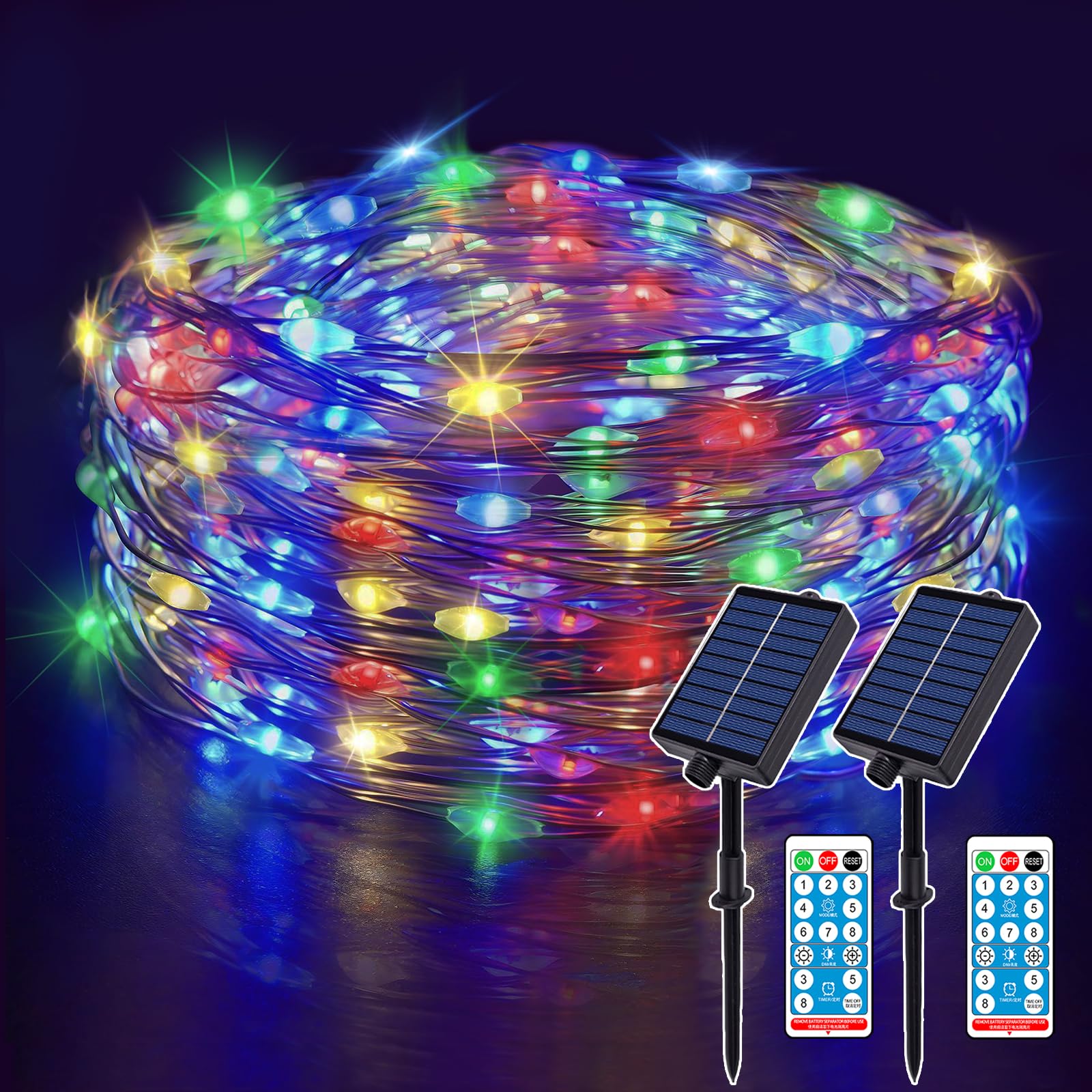 Cadena de luces LED de 30 m, alambre de cobre para árbol de Navidad, habitación