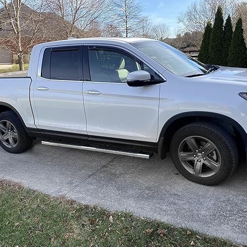 Miniatura 2 de COMNOVA - Estribos de 6 pulgadas compatibles con Honda Ridgeline SUV 2017-2025. Escalones laterales para camiones y estribos hechos con acero