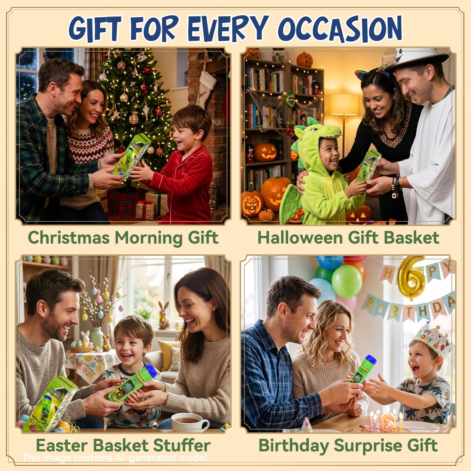 Dinosaur Projector Flashlight for Kids - 3-7 Years -12 Dinosaur Projector Flashlight for Kids - 3-7 Years -12