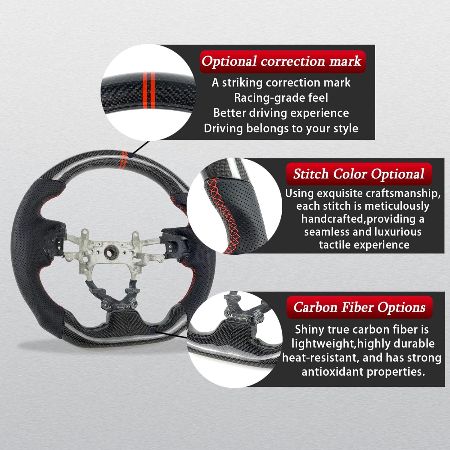 car steering wheel For Honda civic Si 2012 2013 2014 2015 2016 carbon fiber steering wheel