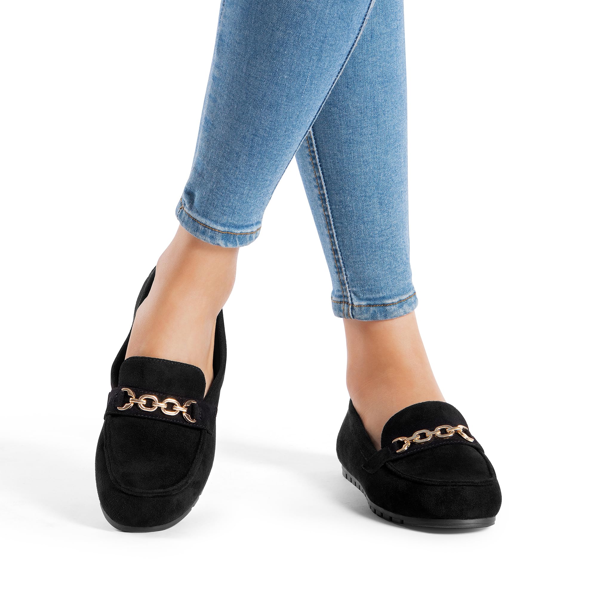 DREAM PAIRS Ballerinas für Damen Bequem Leicht rutschfest Flach Freizeit Arbeitsschuhe Komfortable Gehschuhe