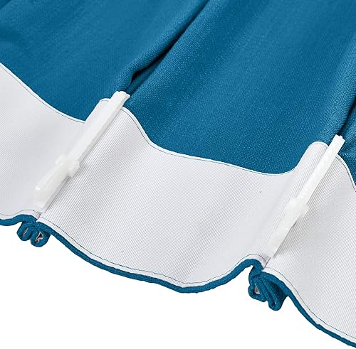 Miniatura 161 de Frelement Cortinas plisadas de lino de algodón extra anchas para oscurecer la habitación, 120 pulgadas de ancho x 96 pulgadas de largo, cortinas