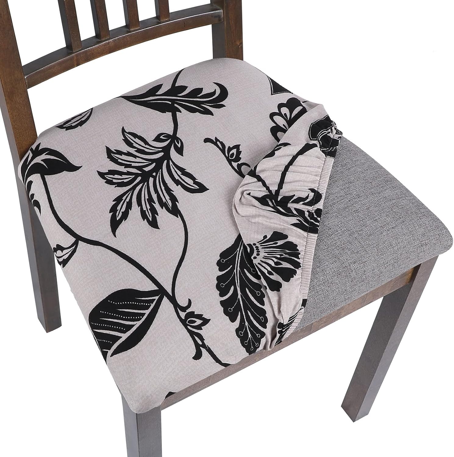 SearchI Seat Covers for Dining Room Chairs Stretch Printed