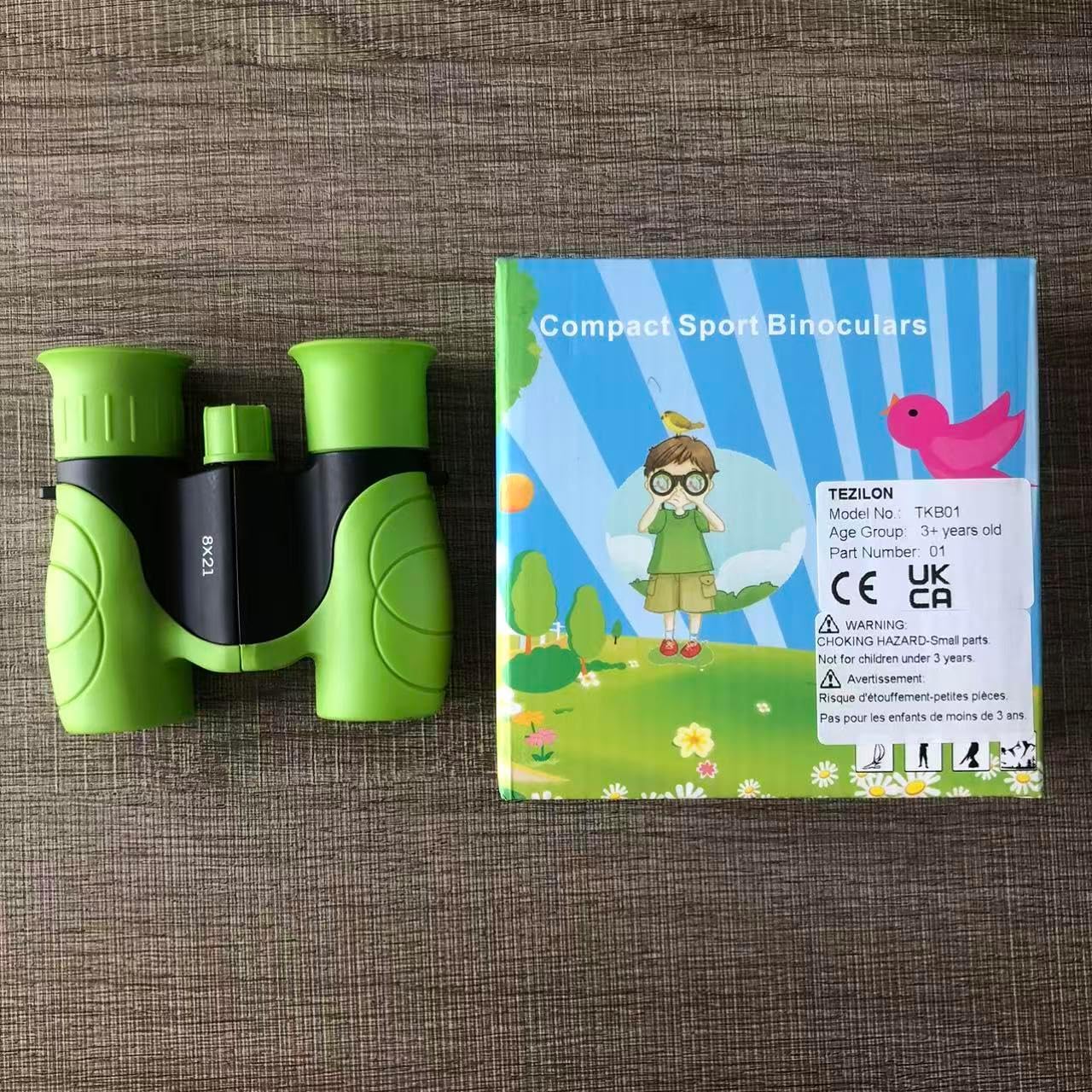 Kids Binoculars,Shockproof 8 x 21 High Resolution Compact Kids Binoculars Real for 3-12 Boys and Girls,Perfect for Bird Watching, Hiking,Camping,Travel, Christmas Birthday Gift - Image 6