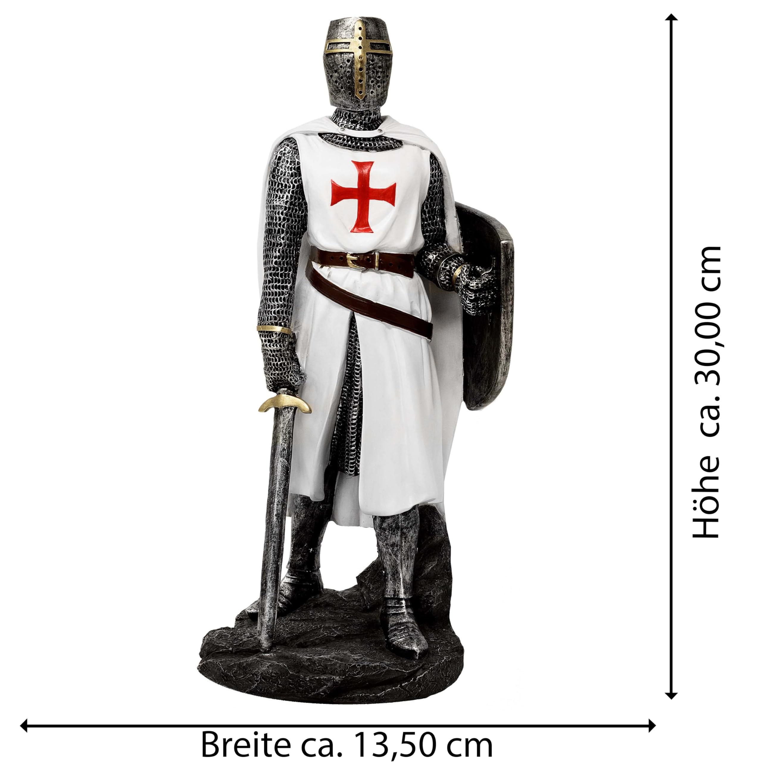 Kreuzritter weiss/rotes Kreuz mit Schwert - Mittelalter, Knight, Temples