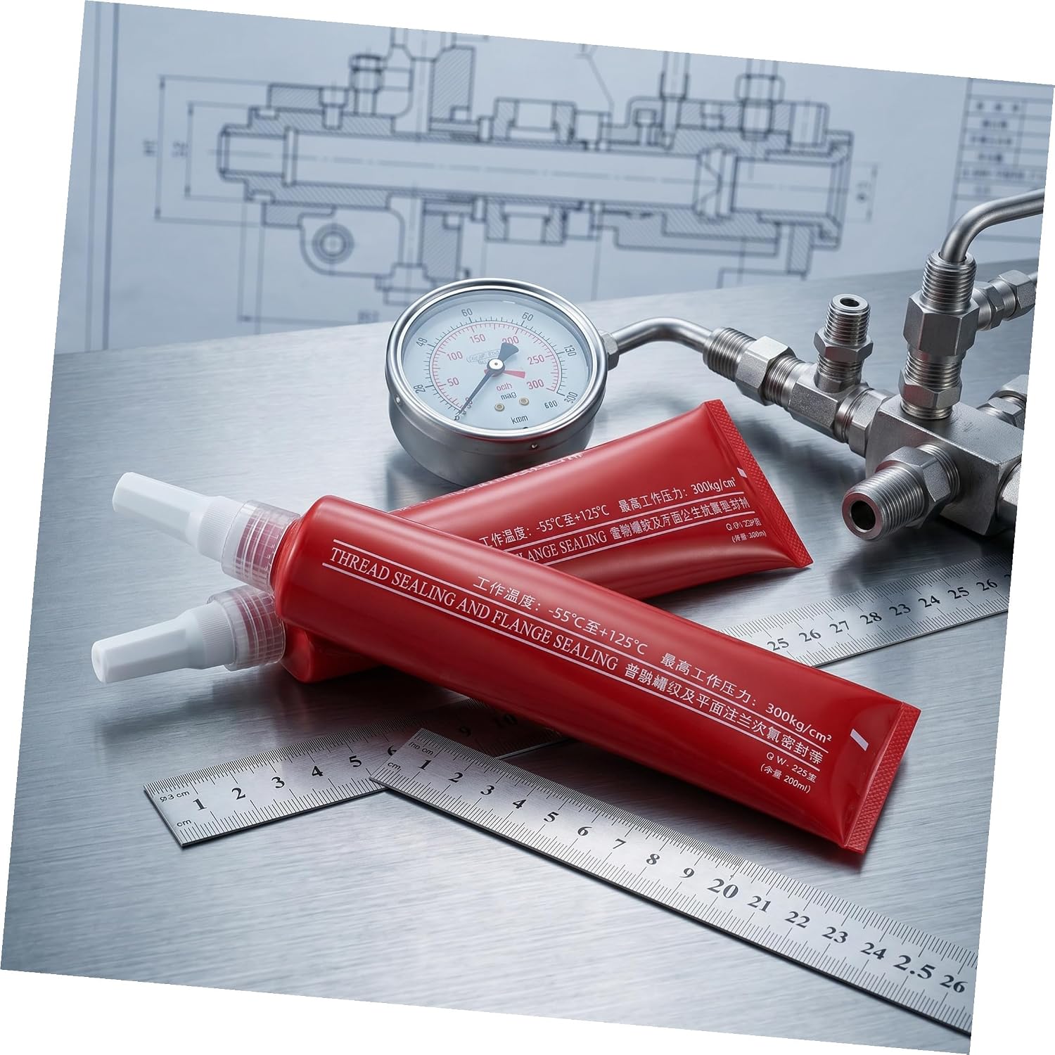 Liquid Pipe Thread Sealant Compound 2pcs for Threaded Joints