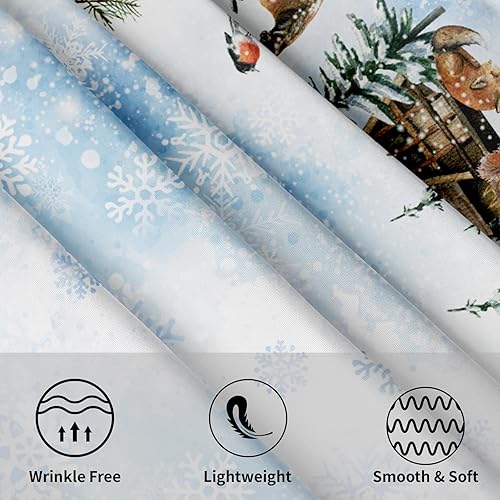 Miniatura 3 de Giwawa Mantel redondo de bola de Navidad de 60 pulgadas, impermeable, cubierta de mesa para el hogar, restaurante, cocina, picnic, decoración de