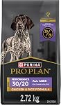 Purina Pro Plan Dry Dog Food, Sport Performance 30/20 Chicken & Rice - 17 kg Bag (1 Pack)