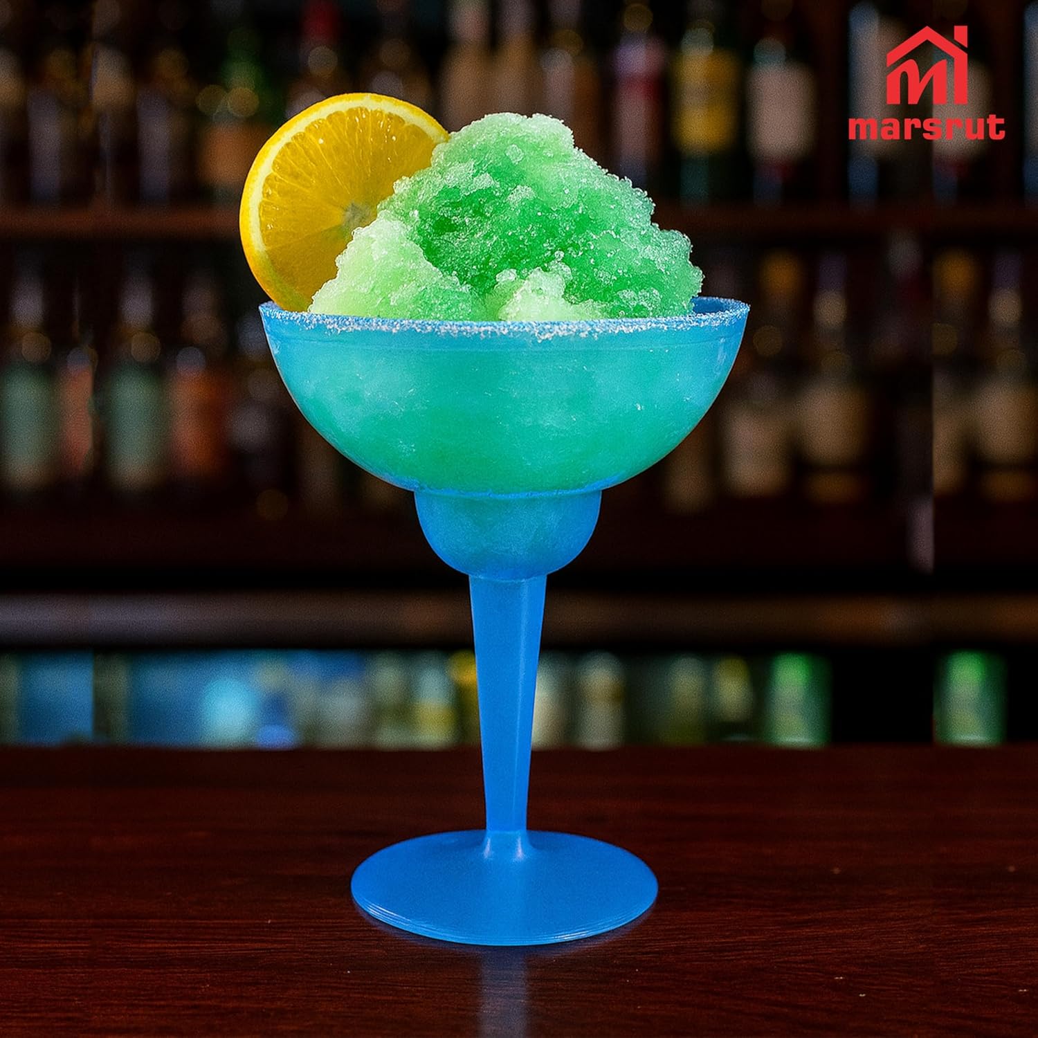 12pcs Disposable Margarita Glass for Party Cocktail, Plastic Margarita Glasses, Colorful Hurricane Cups Supplies for Cinco De Mayo Tropical Pool Beach Holidays BBQs Decorations, 4 Assorted Neon Colors - Image 6