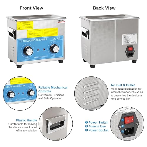 Miniatura 5 de Kendal Grado comercial 220 vatios 3 litros limpiador ultrasónico HB-23MHT