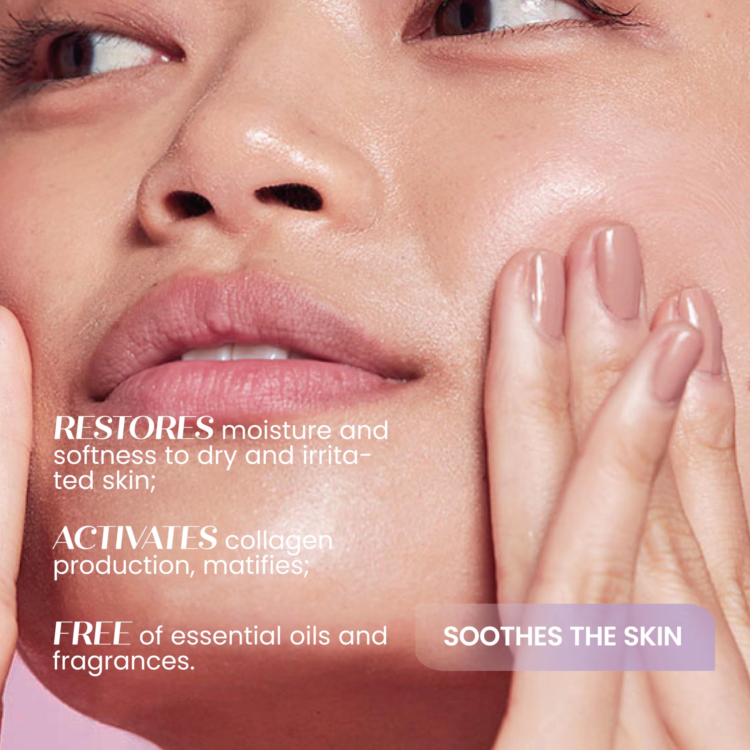 Senso Naturale Solid Face Serum Uniforming 24-Hour, Mattifying Face Cream with Vitamin E, Toning Face Mask Night - Image 2