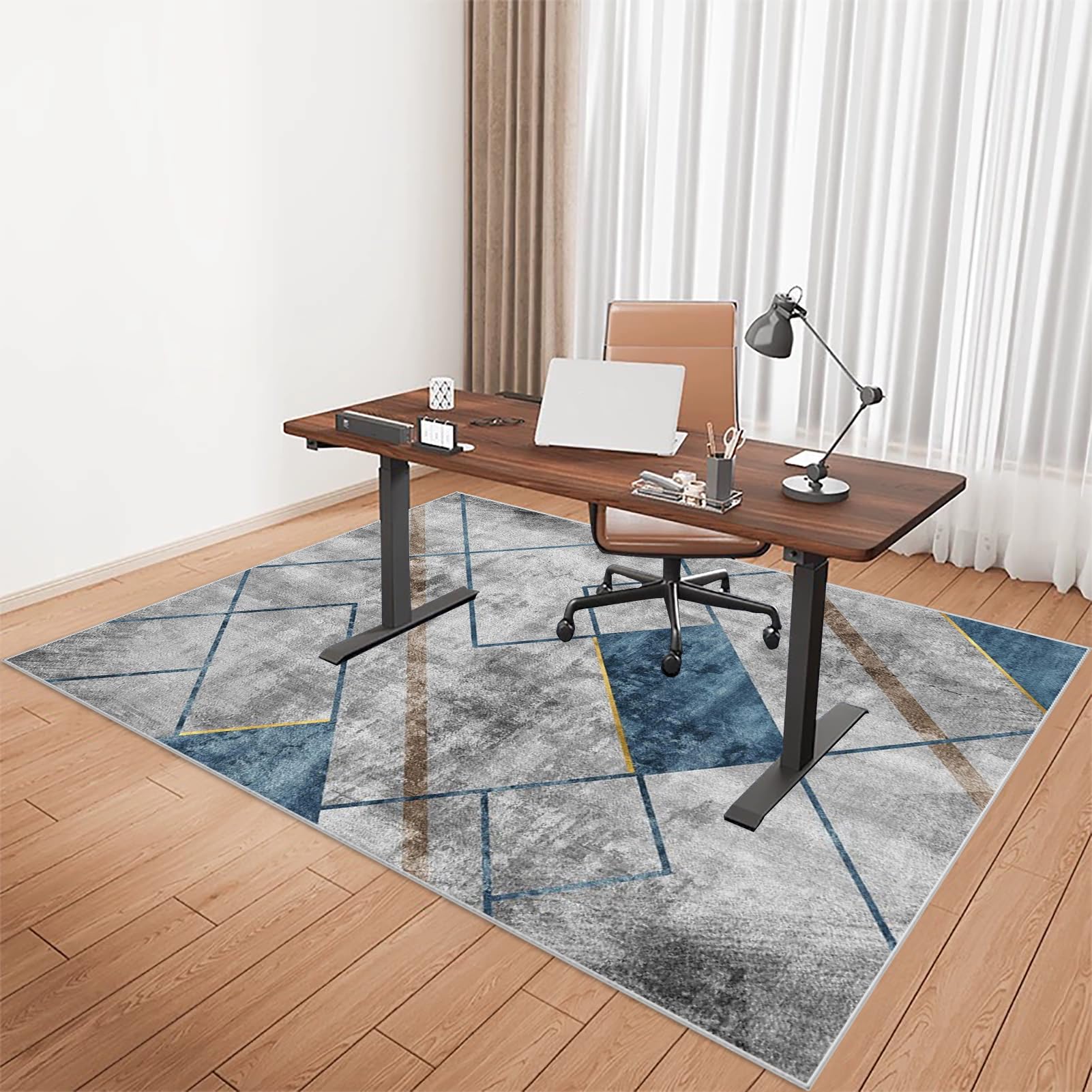 Gaming Chair Mat Non-Slip Protective Floor Protector for Office Chair Office Chair Mat for Hardwood Floor Office Carpet Protector Chair Mat Carpet Chair Mats Office Chair Mats for Parquet 120 x 140 cm โ image 1