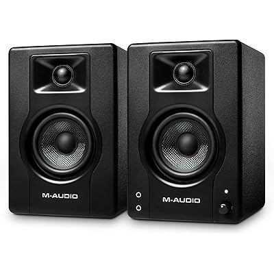 M-Audio スタジオモニタースピーカー アクティブスピーカー ゲーミング 音楽制作 RCA入力端子 L/Rペア 120W 3.5インチ BX3