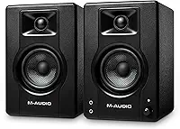 M-Audio Monitores de Estúdio BX3 de 3,5", Alto-Falantes HD PC para Gravação e Multimídia, 120W, Par