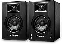 M-Audio Monitores de Estúdio BX3 de 3,5", Alto-Falantes HD PC para Gravação e Multimídia, 120W, Par