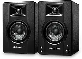 M-Audio Monitores de Estúdio BX3 de 3,5", Alto-Falantes HD PC para Gravação e Multimídia, 120W, Par