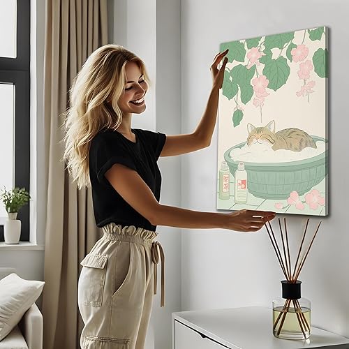 Miniatura 8 de Póster de pared con diseño de gato divertido