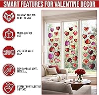 Vista 2 de Iconikal 200 unidades de calcomanías de vinilo reutilizables para ventanas de cristal, decoración escolar de oficina en casa