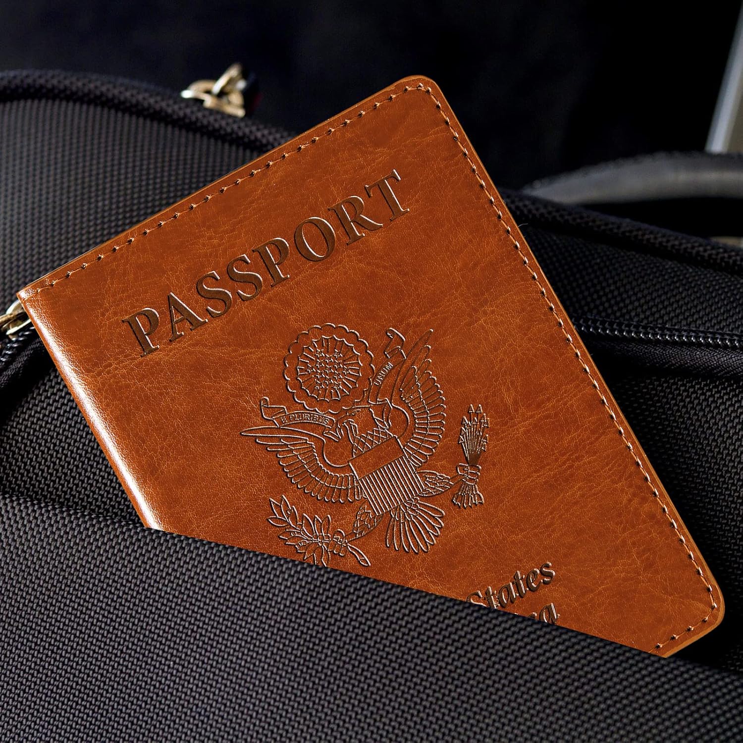  | Passport and Vaccine Card Holder Combo Passport Holder Vaccine Card Protector PU Leather Passport Wallet Cover Case Sleeve with PVC Vaccine Card slot Plastic Clear ID Card Holder Waterproof Brown | Passport Covers