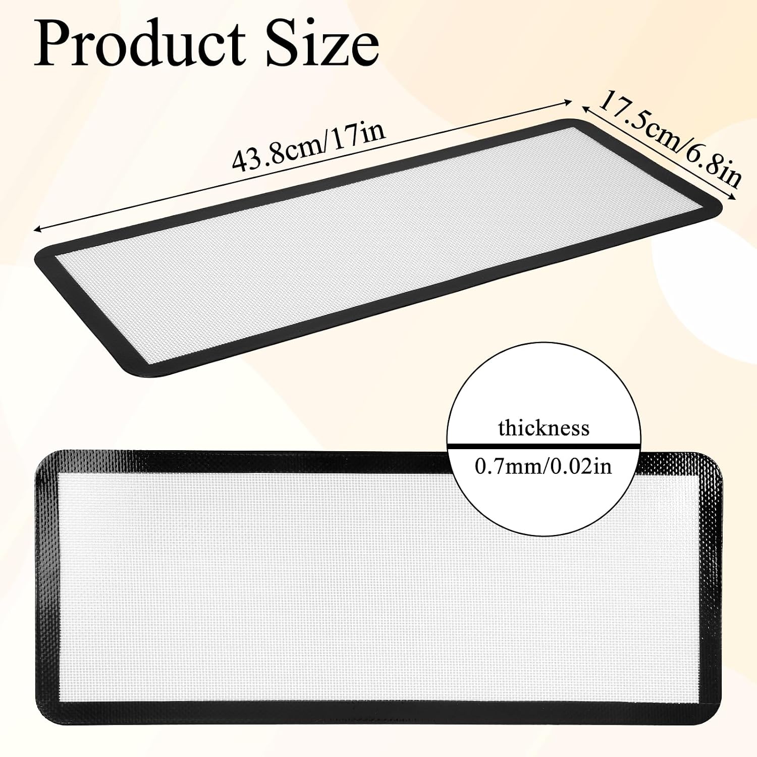 10 Pcs Medium Freeze Dryer Silicone Mats for Freeze Dryer Medium Size Trays | Durable, Easy Clean, No Stick, Trays Drying Liners for Kitchen(Gray, M - Medium)