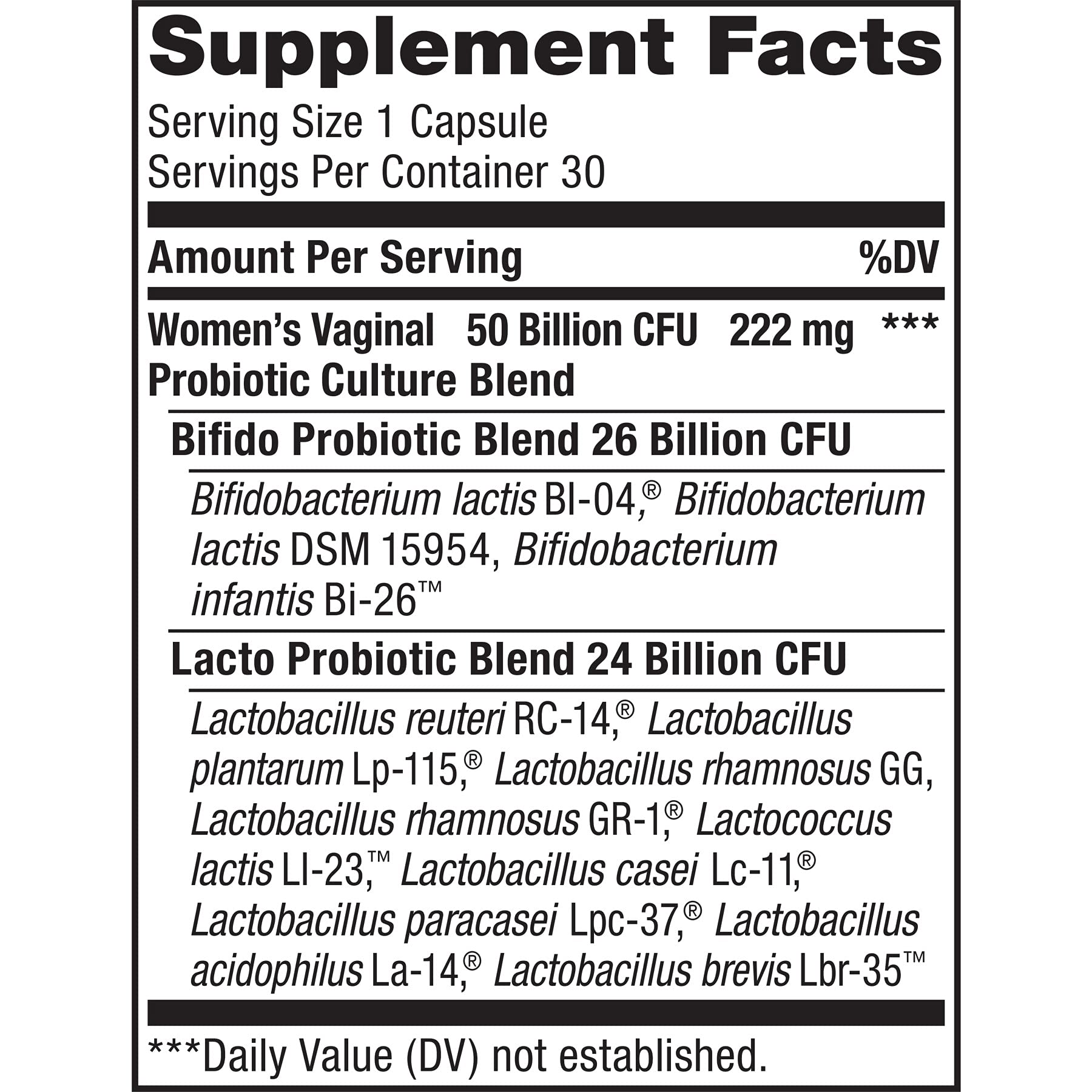 Renew Life Women's Probiotics 50 Billion Guaranteed, Probiotic
