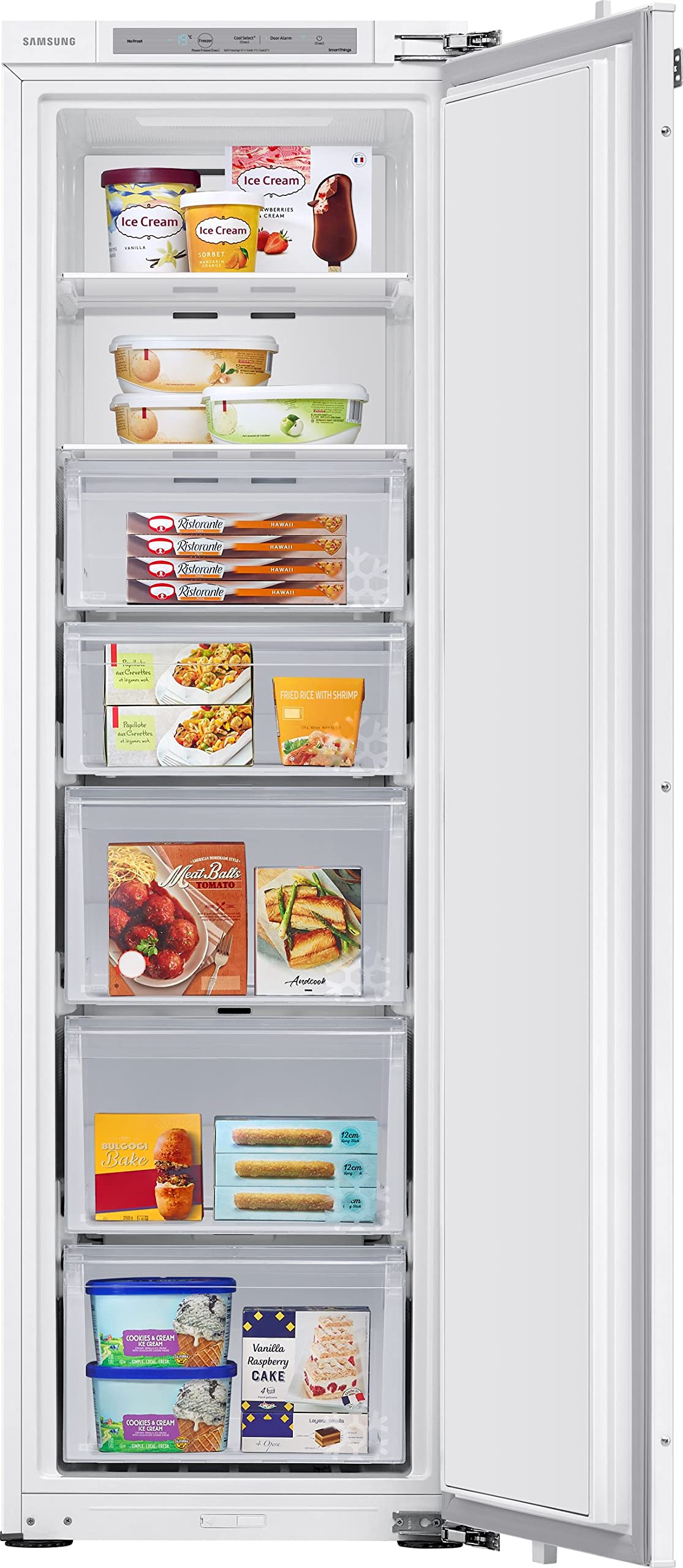 Samsung BRZ22610EWW/EG Einbau-Gefrierschrank, AI Energy Mode, No