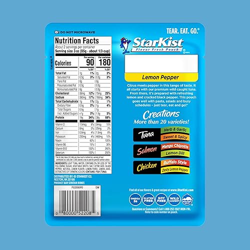 Miniatura 47 de StarKist Tuna Creations Ginger Sesame - Sabor de jengibre y sésamo para atún