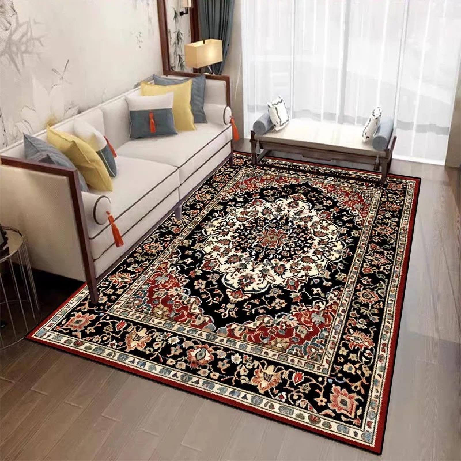 Tapis facile à nettoyer pour en finir avec les taches de salon grand tapis de sol BS021