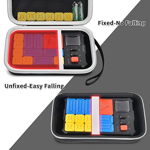Miniatura 3 de casmilee Case Compatible with Giiker Super Slide Brain Games, Brain Teaser Puzzles Organizer Storage Bag, Flow Slider Puzzle Game Holder (Black)