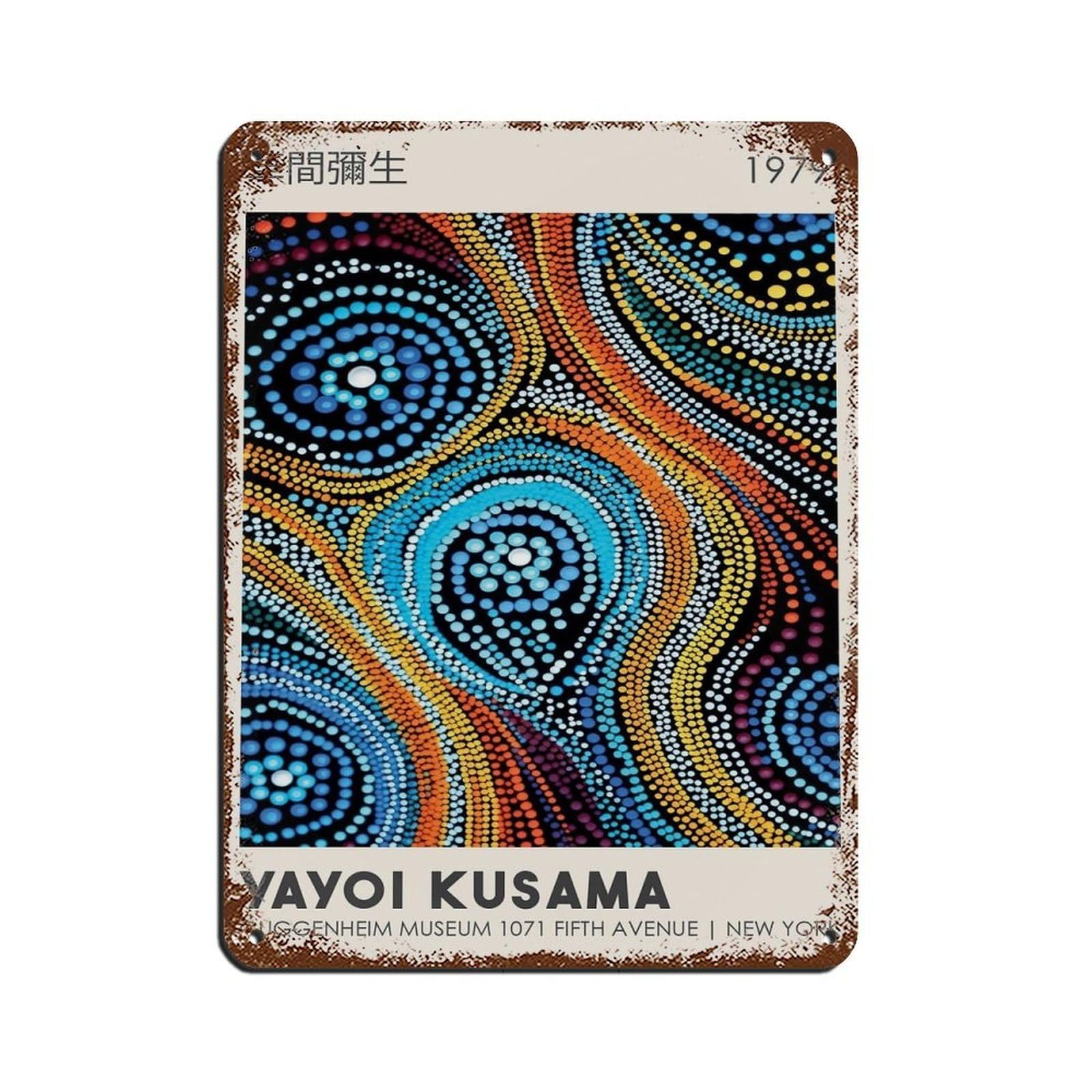 Japanese Decor, Japanese Art, Turquoise Art Tin Sign Vintage Metal Pub Club Cafe Bar Home Wall Art Decoration Poster Retro 12x16inch(30x40cm)