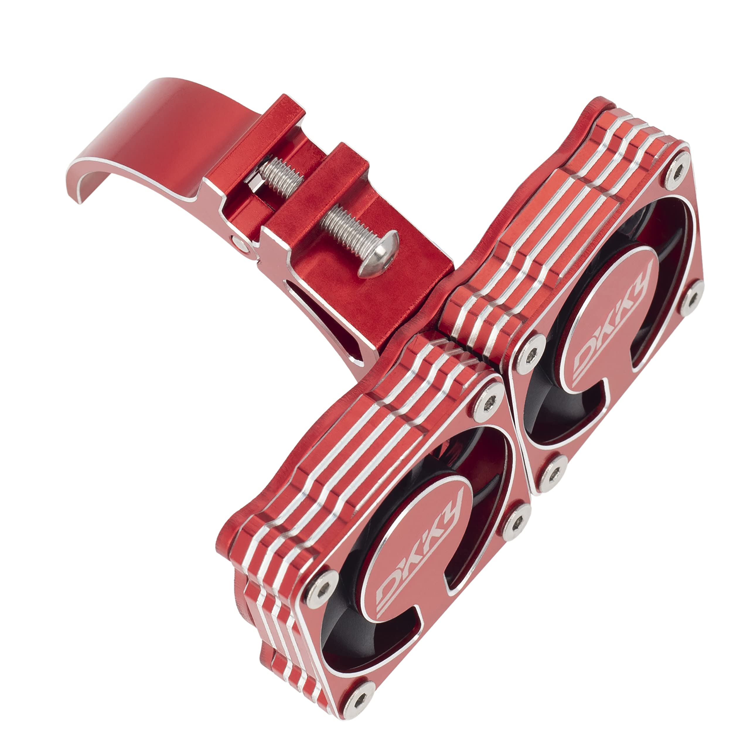 DKKY 4010 Wentylator chłodzący do silnika RC z regulowanym wspornikiem od 47 do 51 mm, podwójny wentylator 15000 obr./min, 1717 4985 z wykroczeniem ARRMA, Felony, Limitless i Axial Moto