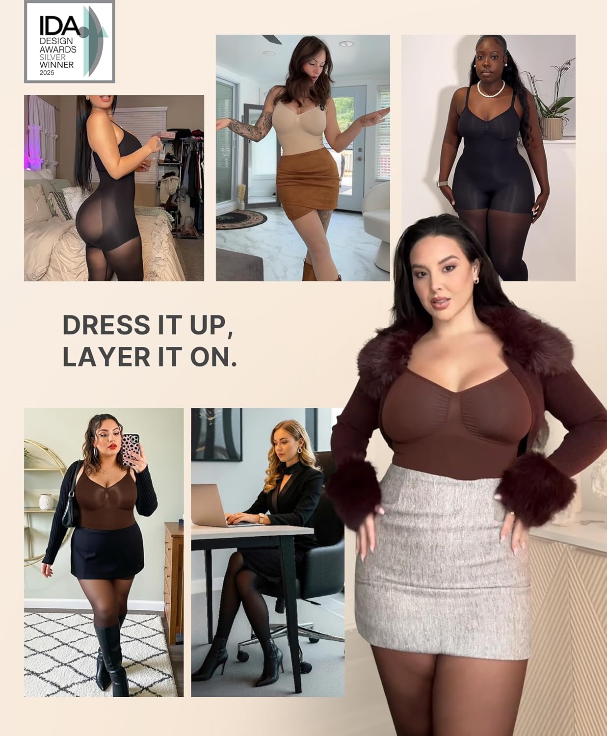 SHAPELLX Shapewear Tummy Control Leggings for Women Full Compression Body Shaper Butt Lifting Bodysuit Footless - Image 6