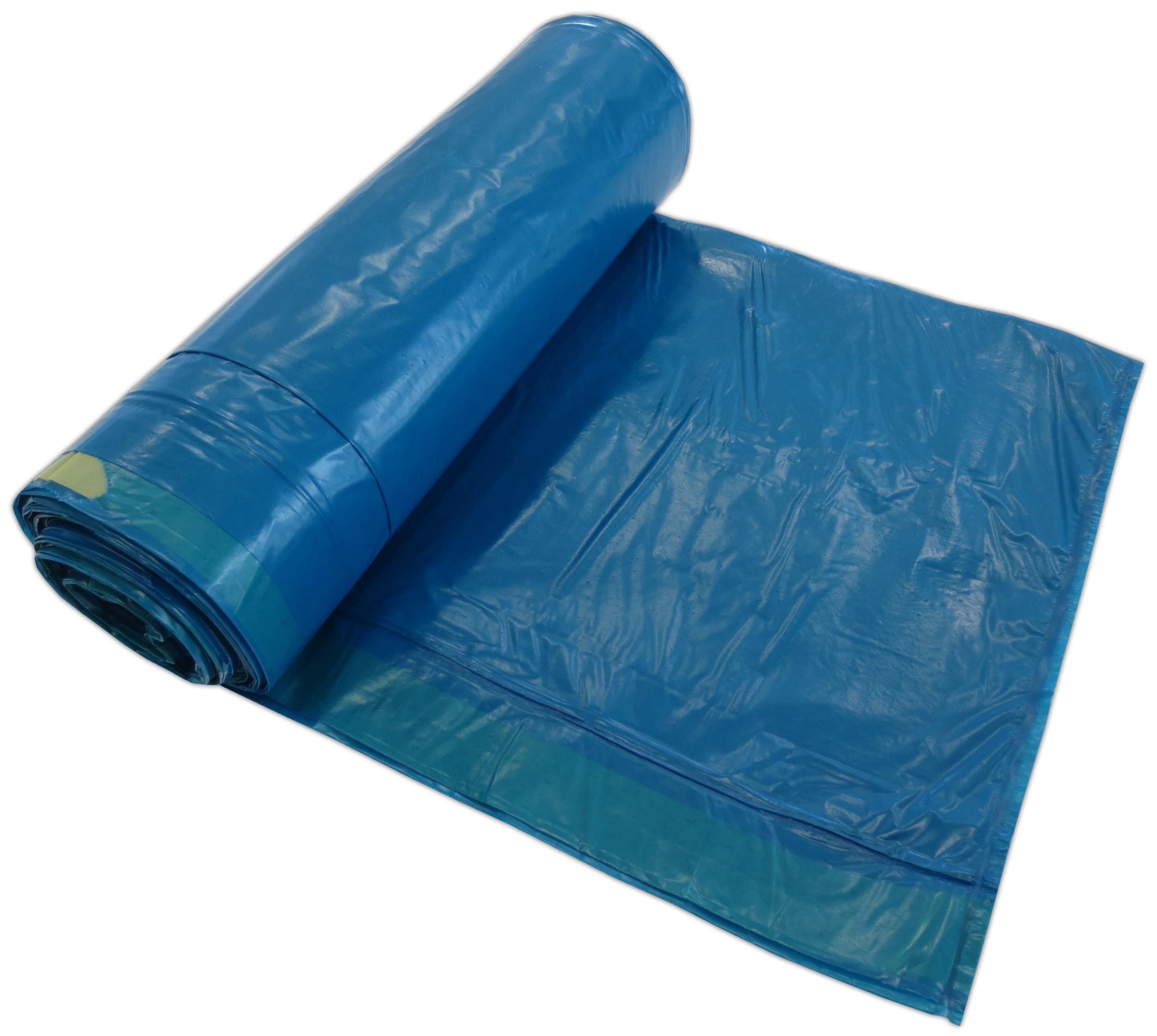 250 Müllsäcke 10 Rollen 120 Liter 70x110cm Blau Typ 50 ca. 50µ stark mit Zugband Abfallsäcke Müllbeutel Laubsäcke