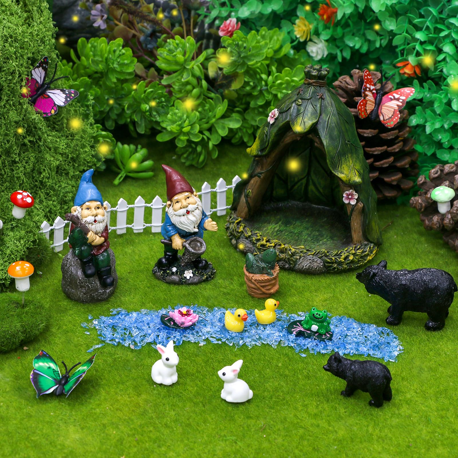 Lot De 10 Mini Nains De Jardin, Décoration De Jardin Nain Micro Paysage, Accesso Lot De 10 Mini Nains De Jardin, Décoration De Jardin Nain Micro Paysage, Accesso