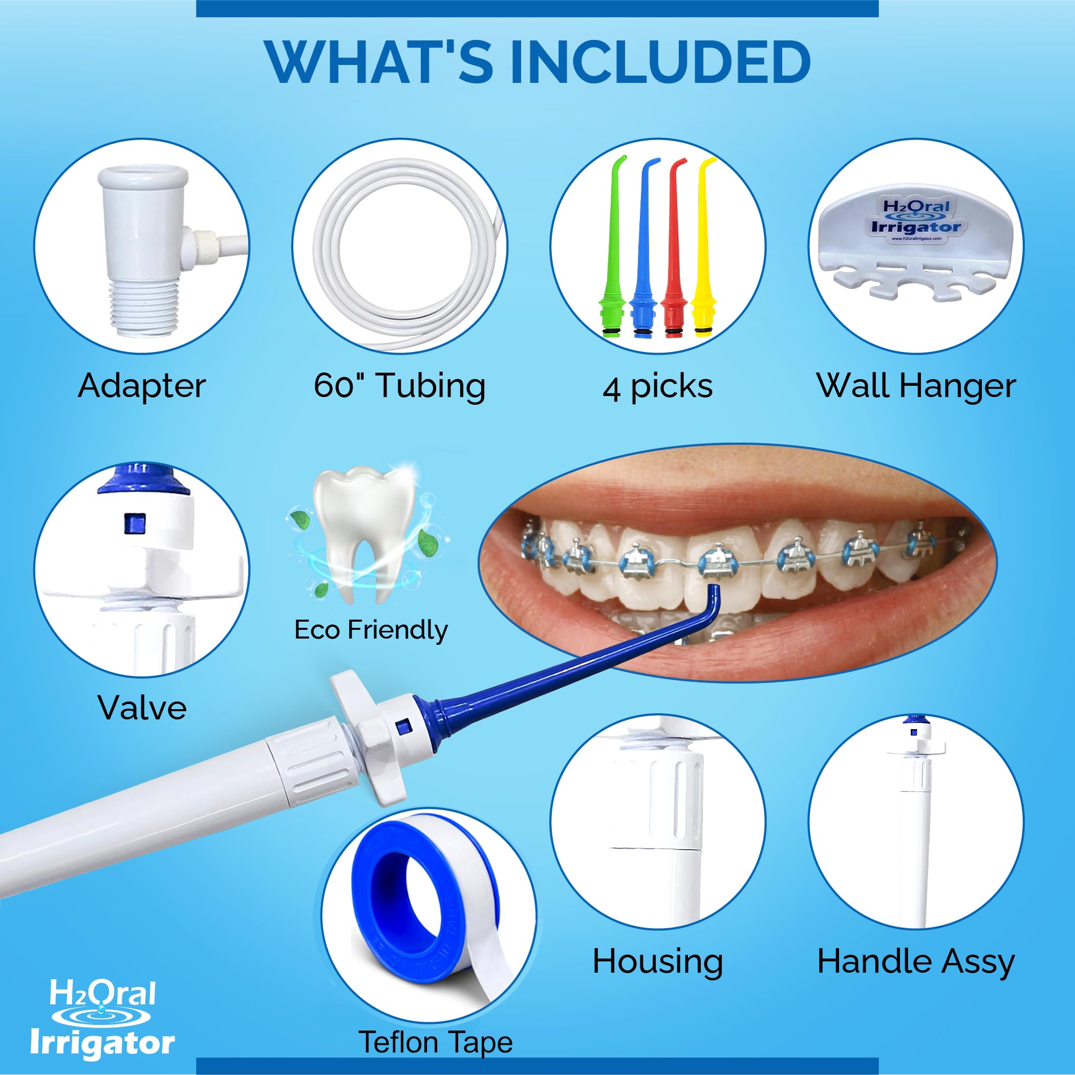 H2Oral irygator by H2ORAL IRRIGATOR FLOSS