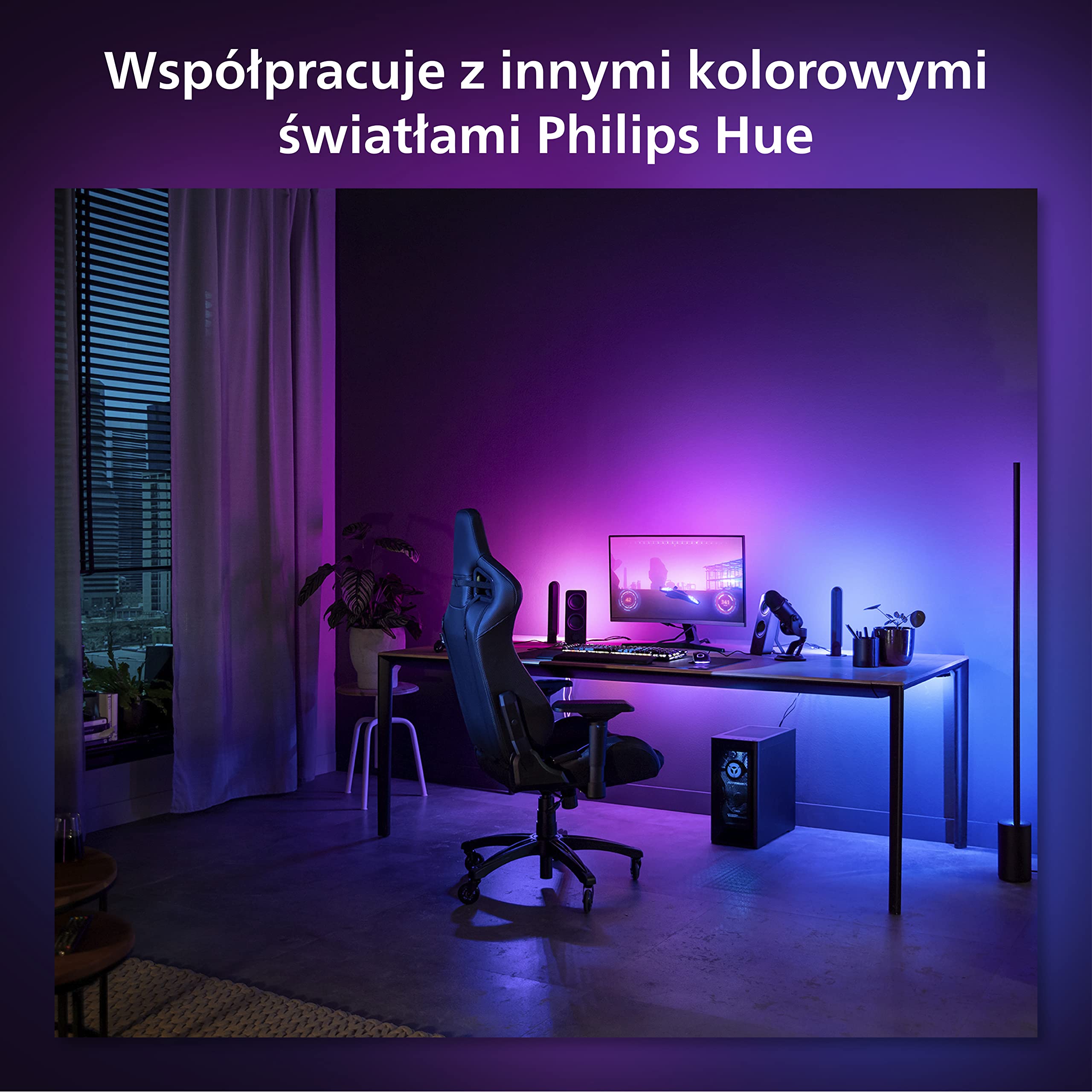 Philips Hue White and color ambiance Taśma LED Play gradient PC 24" 27"