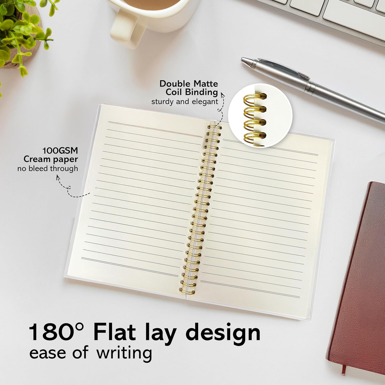 Bible Journal for Women – Prayer Journal for Woman & Bible Notebook with Lined Pages, Christian Journal for Women for Bible Notes & Study, Hardcover Spiral Journal 5.5 × 8.3 - Image 2