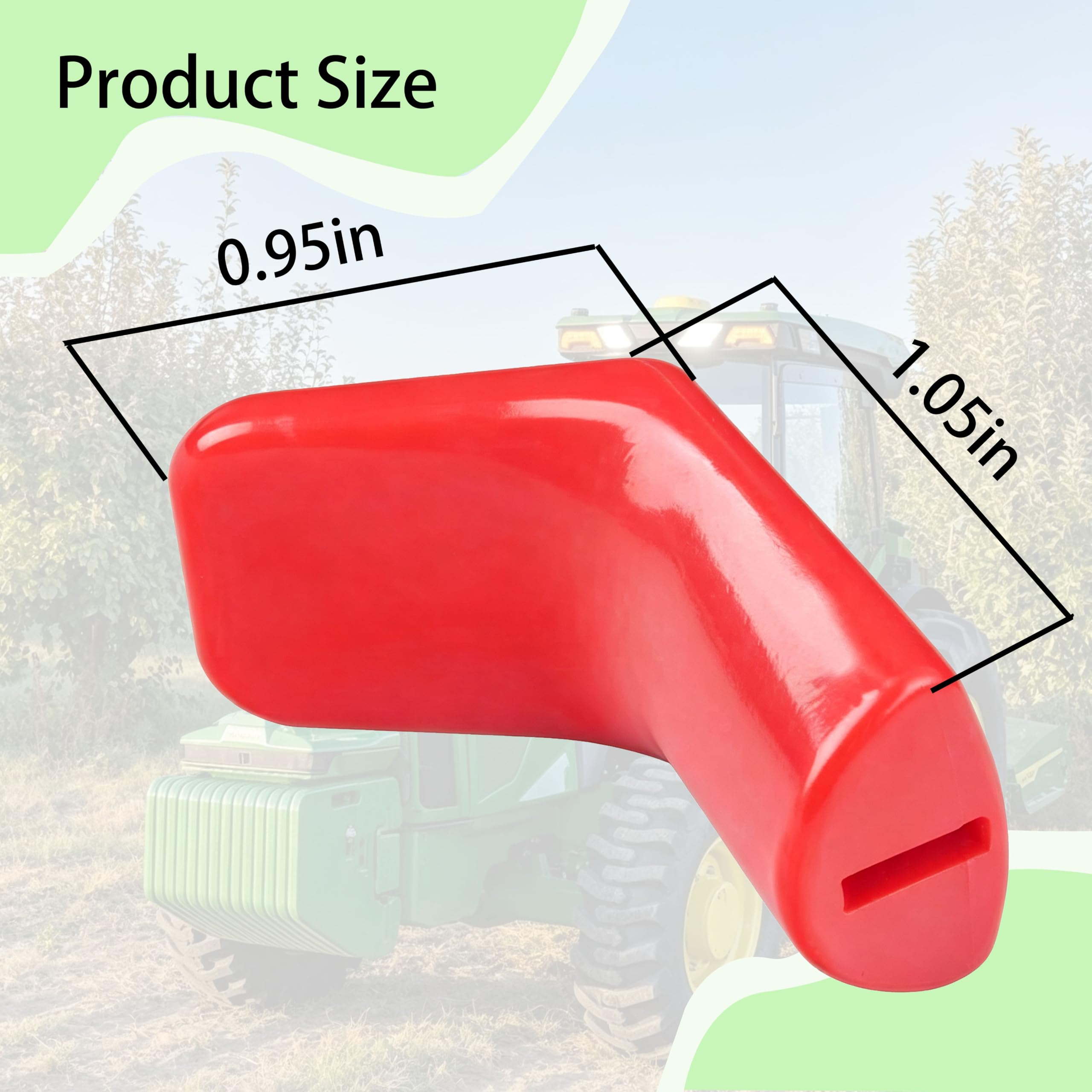 Pomo de control del acelerador de repuesto M47587 para cortacésped John Deere (paquete de 2)