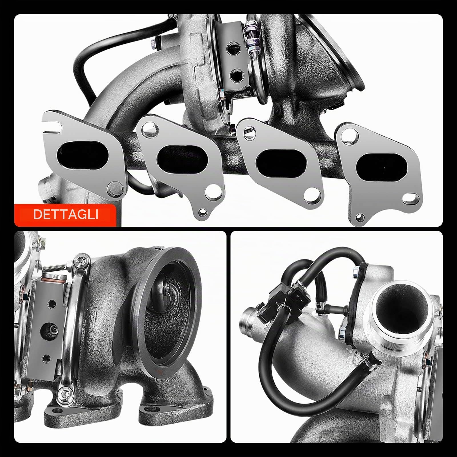 Frankberg Turbocompressore per gas di scarico 55565353 | Compatibile con: Corsa D S07, Cascade W13, Astra J P10, Corsa E X15, Astra J Caravan P10, Insignia A Sports Tourer G09