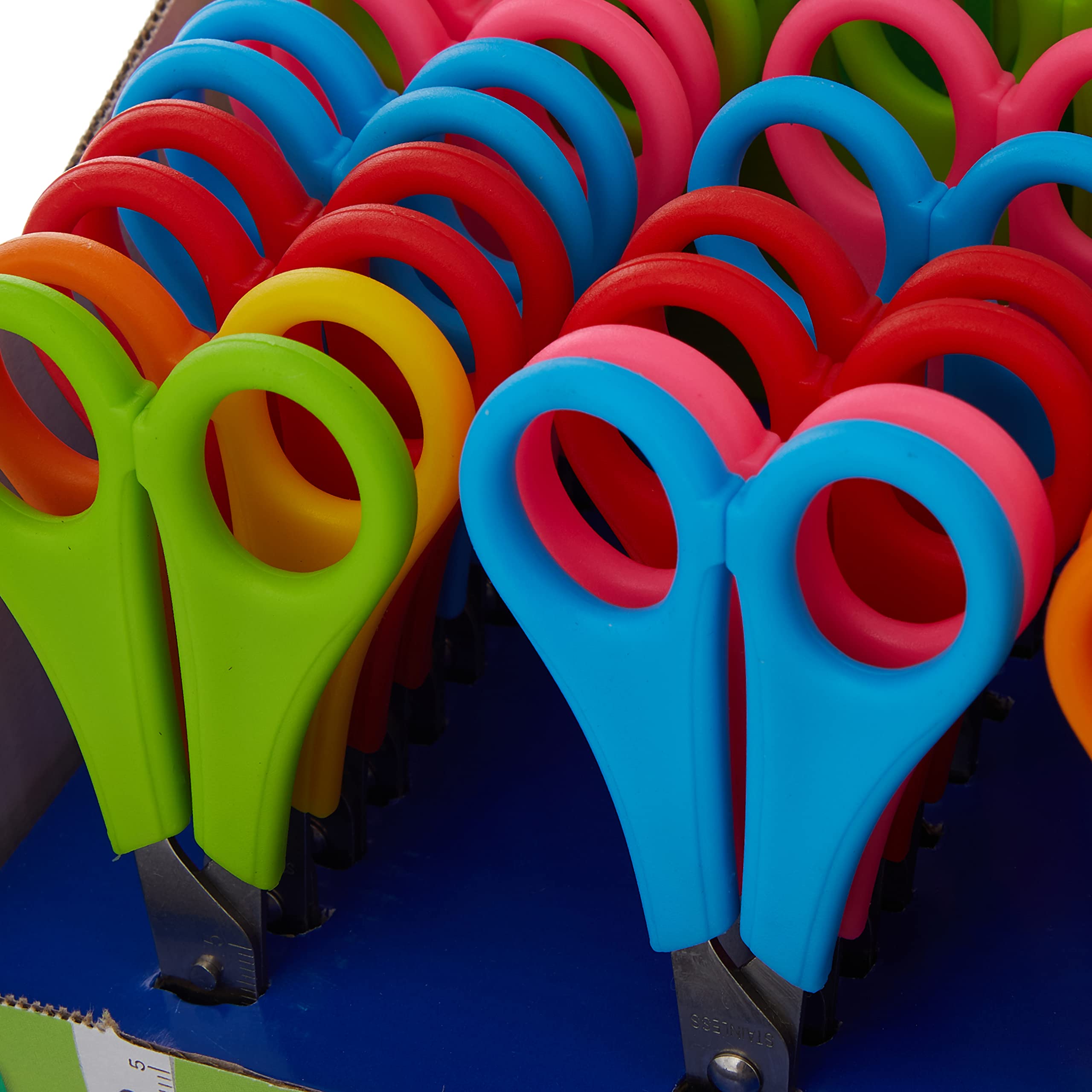 Westcott E-2150S Kinderschere für Rechts- und Linkshänder, 13 cm, runde Spitze, 30 Stück, Maß 5 cm & Pritt Klebestift, gr. 11 (25 pack)