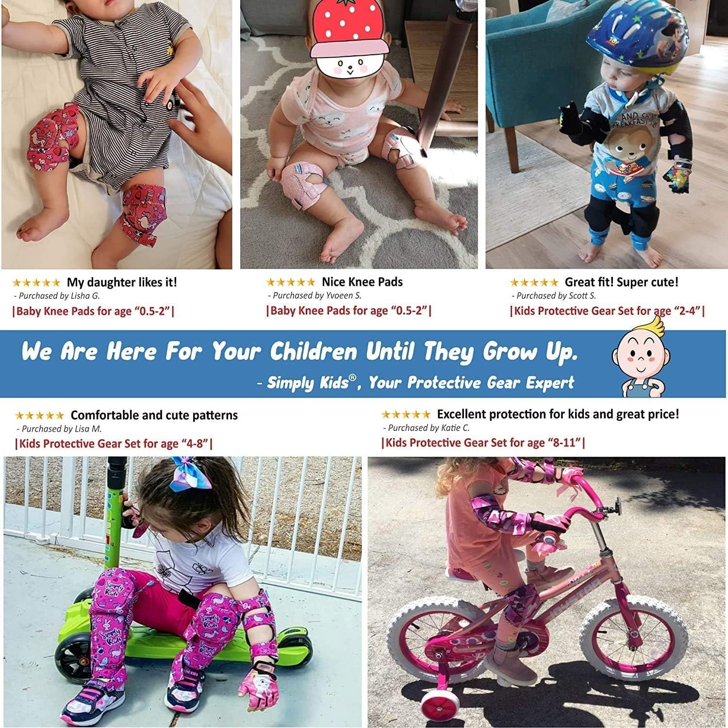 Kids bike knee pads Clearance