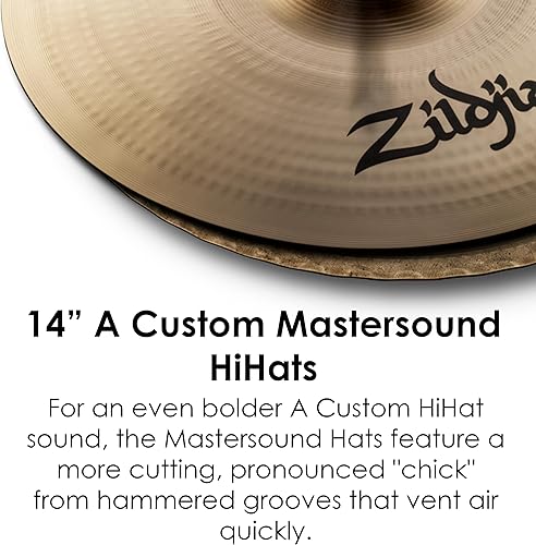 Miniatura 9 de Zildjian 14 pulgadas A Custom Mastersound Hi-hat Top Platillo