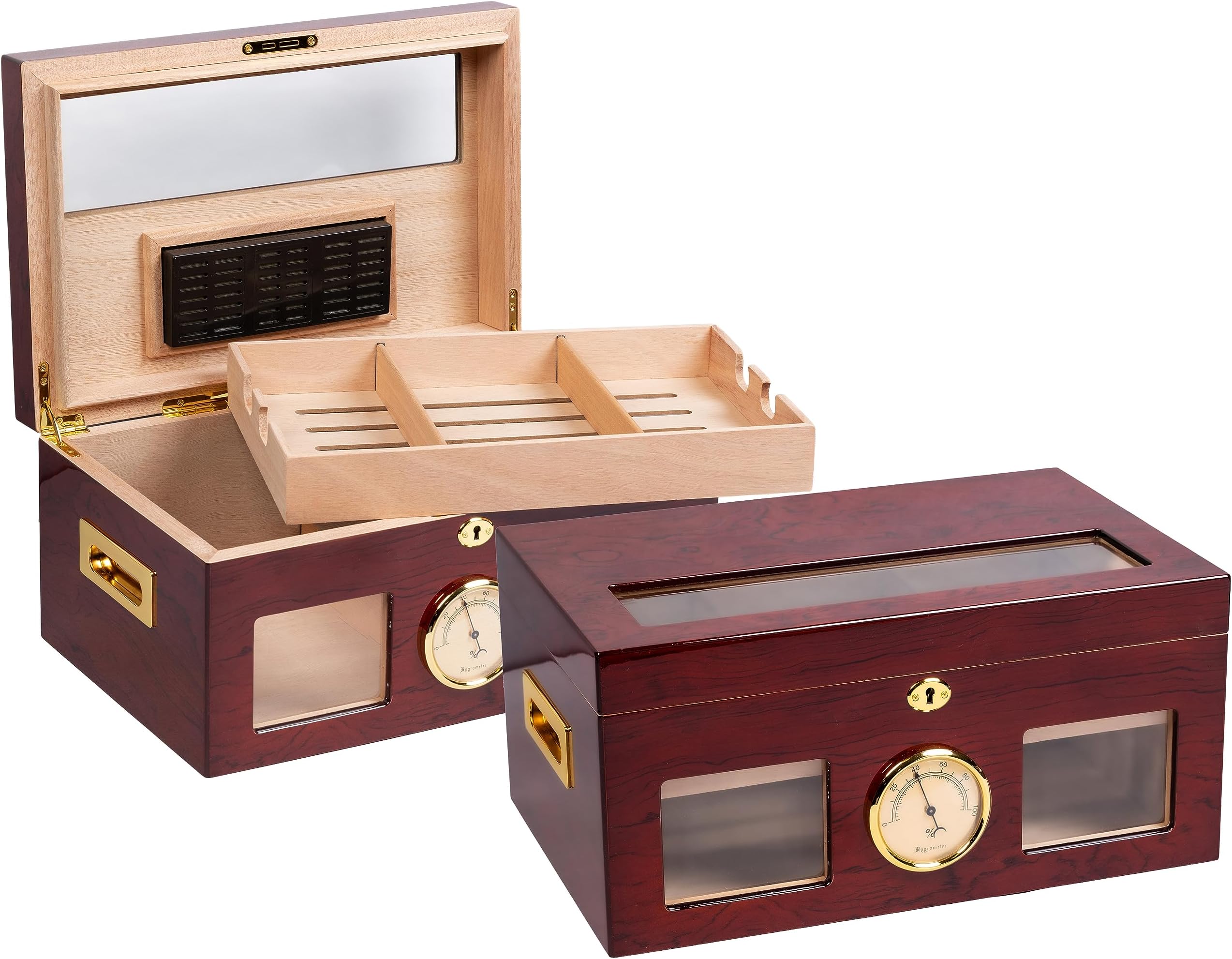 Prestige Import Group Valencia Glass Top Humidor