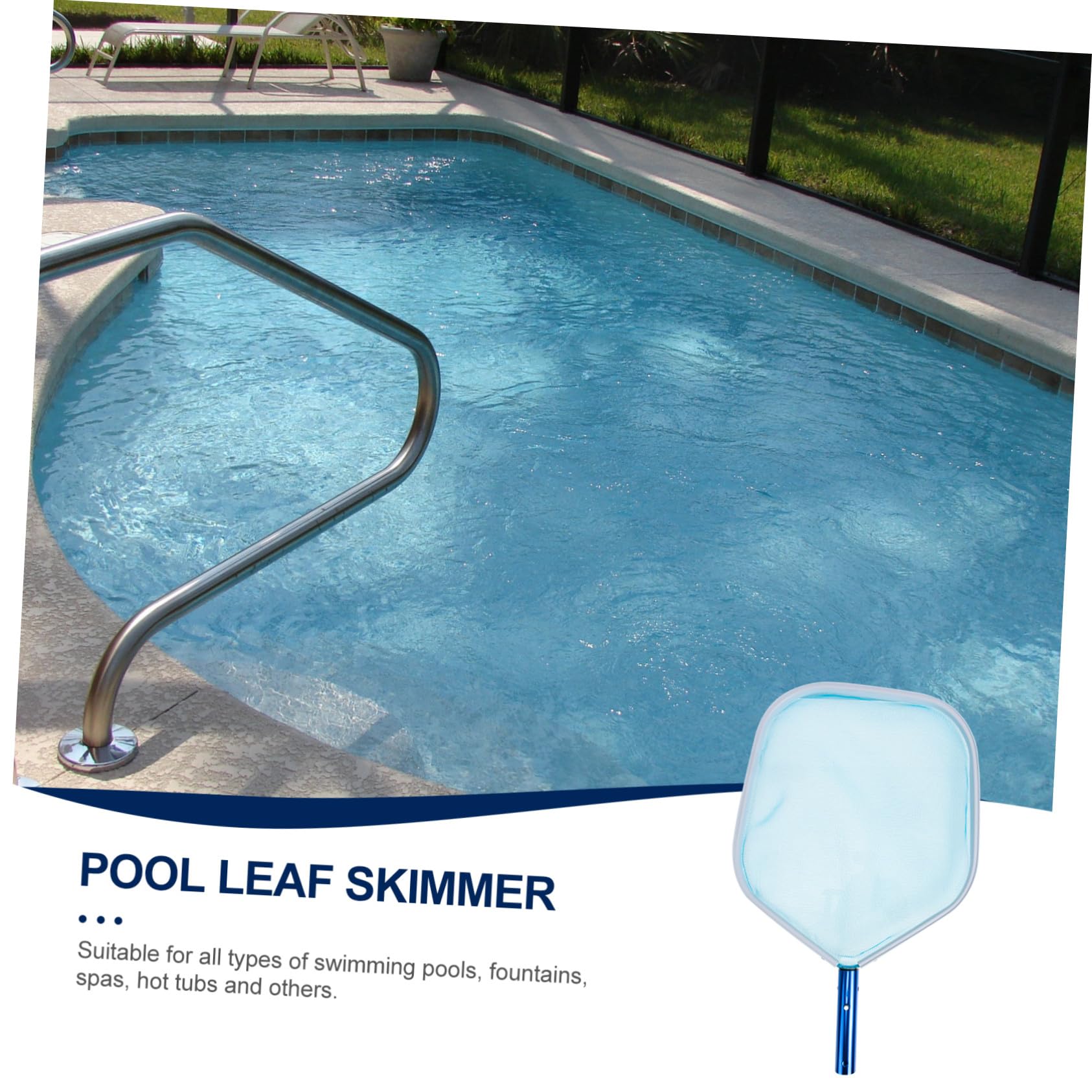 Feinmaschiger Pool Laubkescher mit Aluminiumrahmen für Schwimmbadreinigung