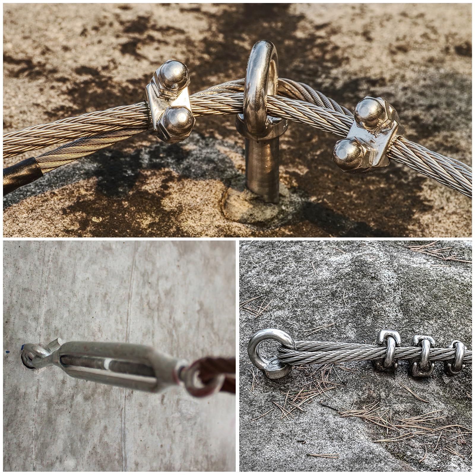 QUARKZMAN Anillo De Elevación Perno De Expansión, 8pcs M6x80mm 304 Acero Inoxidable Tornillo De Expansión Con Anillo Para Pared De Ladrillo De Hormigón