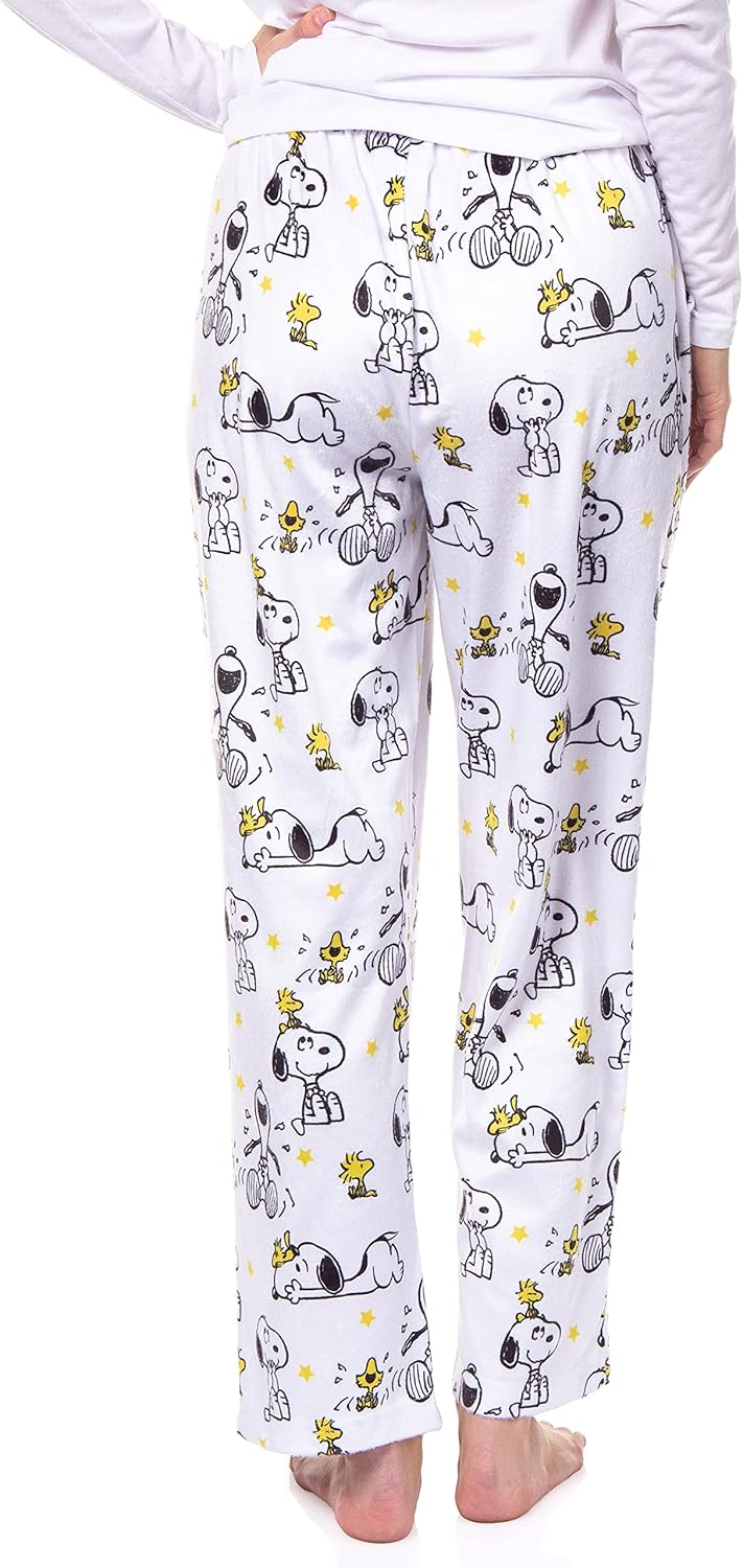 Peanuts Womens' Woodstock Snoopy Characters Friends Sleep Pajama Pants - Image 5